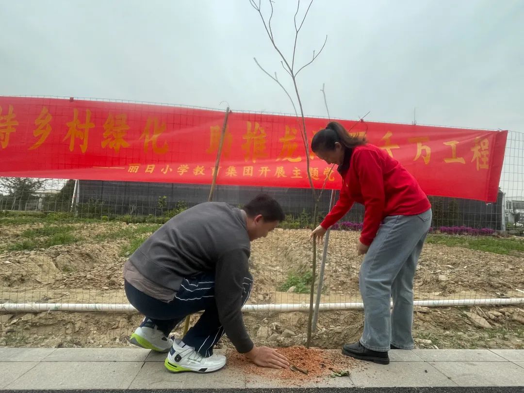 支持乡村绿化，助推龙湖百千万工程